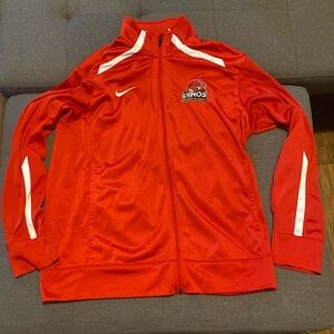 Red Nike Tracksuit University of Calgary Dinos Full Zip Sweater Men’s Size Large